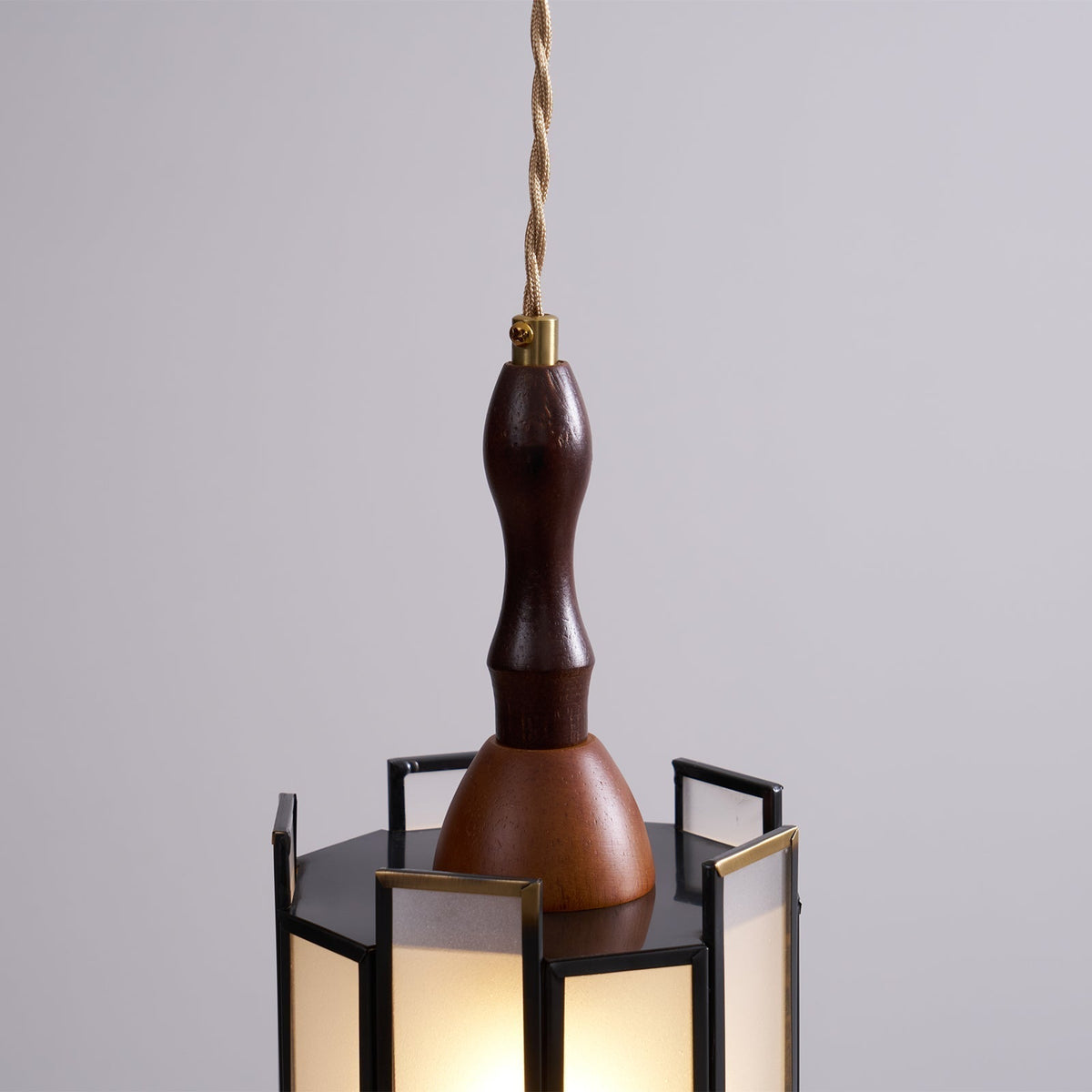 Florace Suspension Vintage en Bois et Verre - Neutralighting