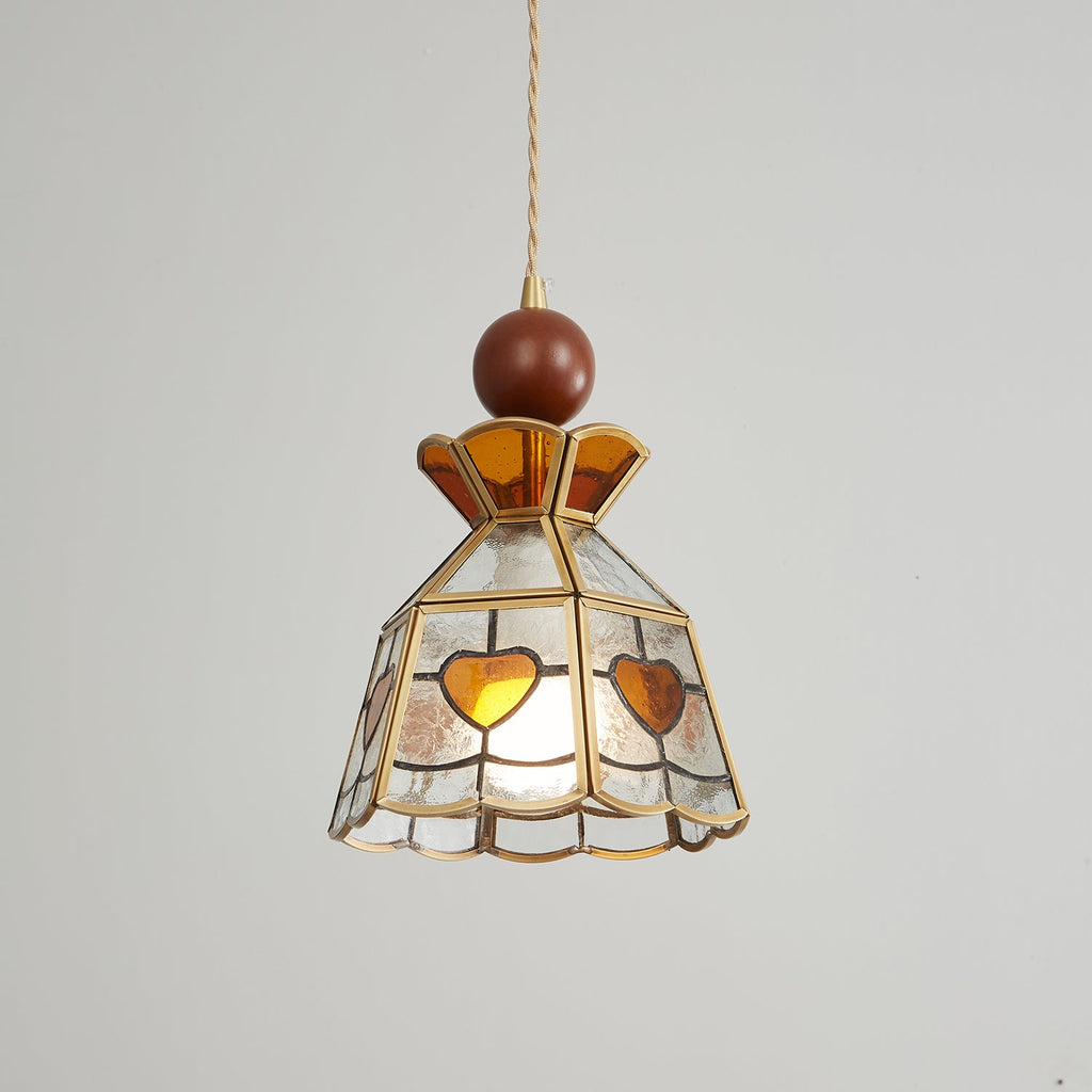 Florace Suspension Vintage en Bois et Verre - Neutralighting