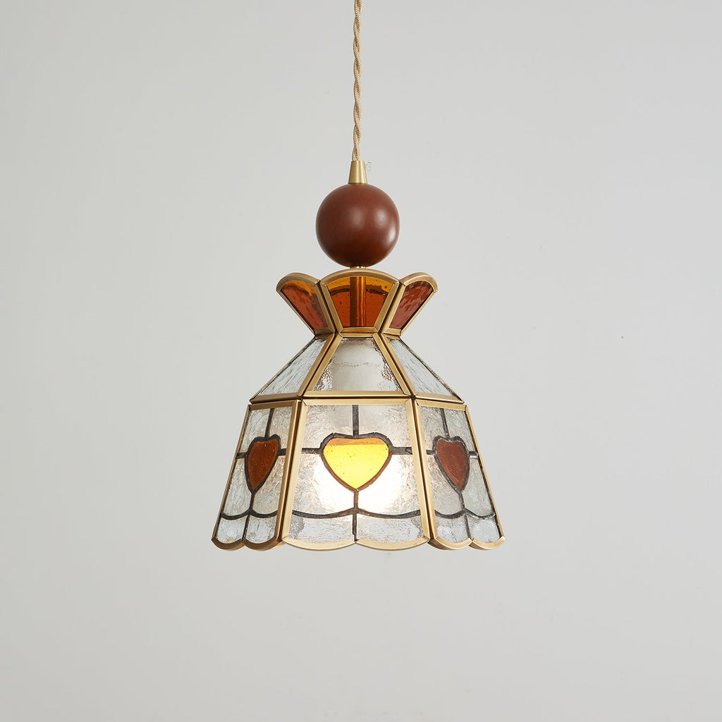 Florace Suspension Vintage en Bois et Verre - Neutralighting