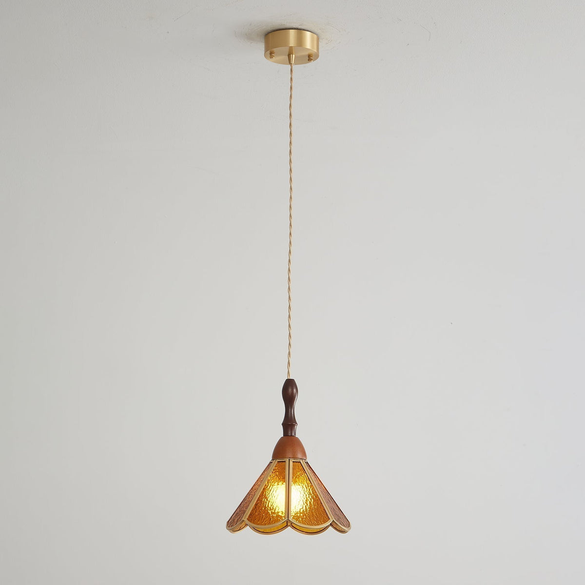 Florace Suspension Vintage en Bois et Verre - Neutralighting