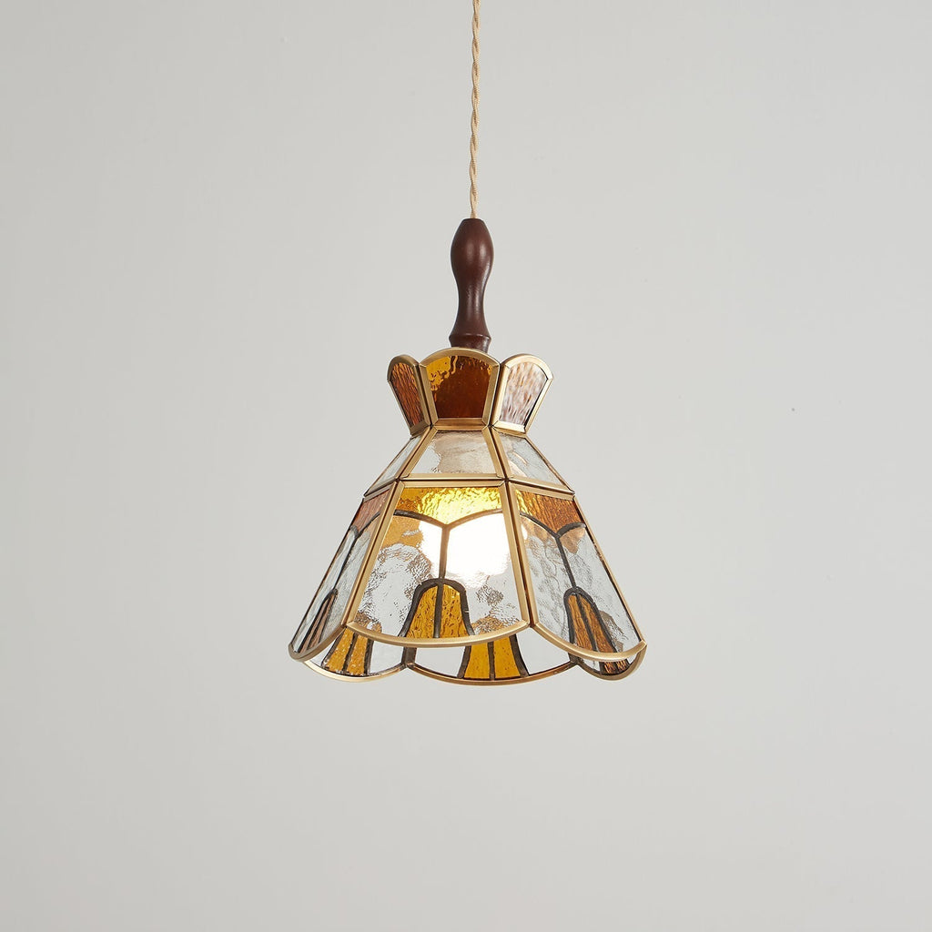 Florace Suspension Vintage en Bois et Verre - Neutralighting