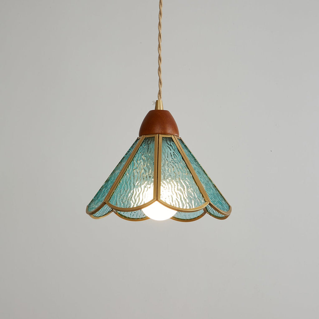 Florace Suspension Vintage en Bois et Verre - Neutralighting