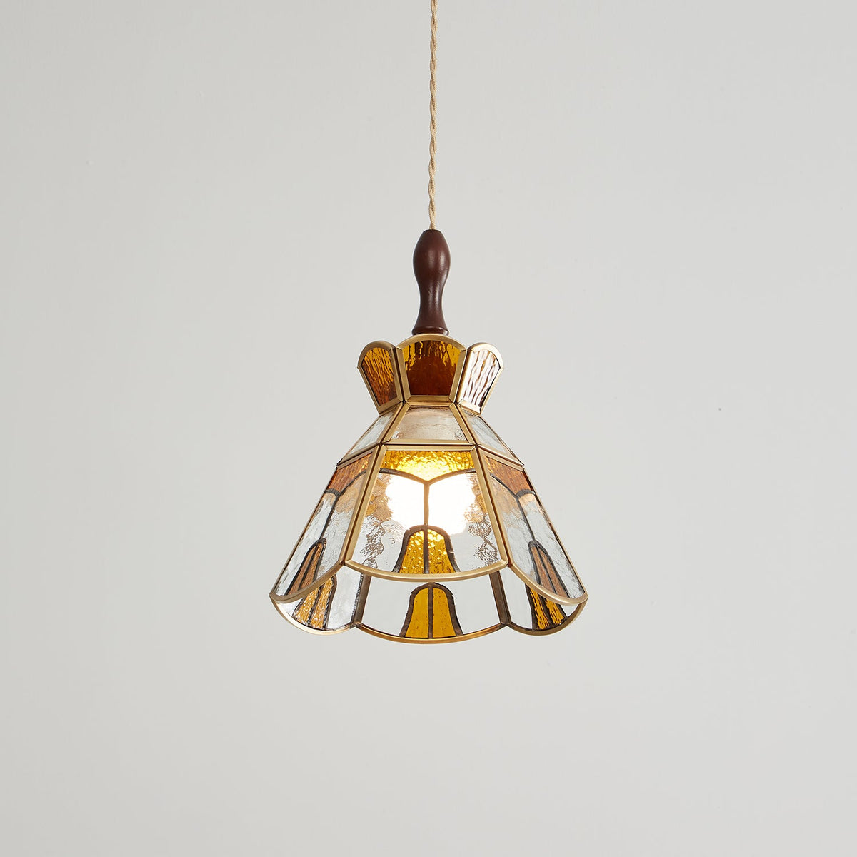 Florace Suspension Vintage en Bois et Verre - Neutralighting
