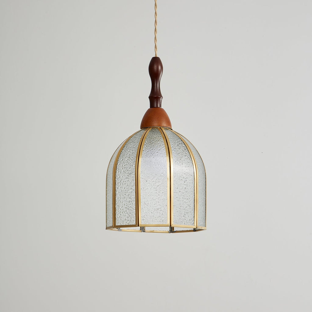 Florace Suspension Vintage en Bois et Verre - Neutralighting