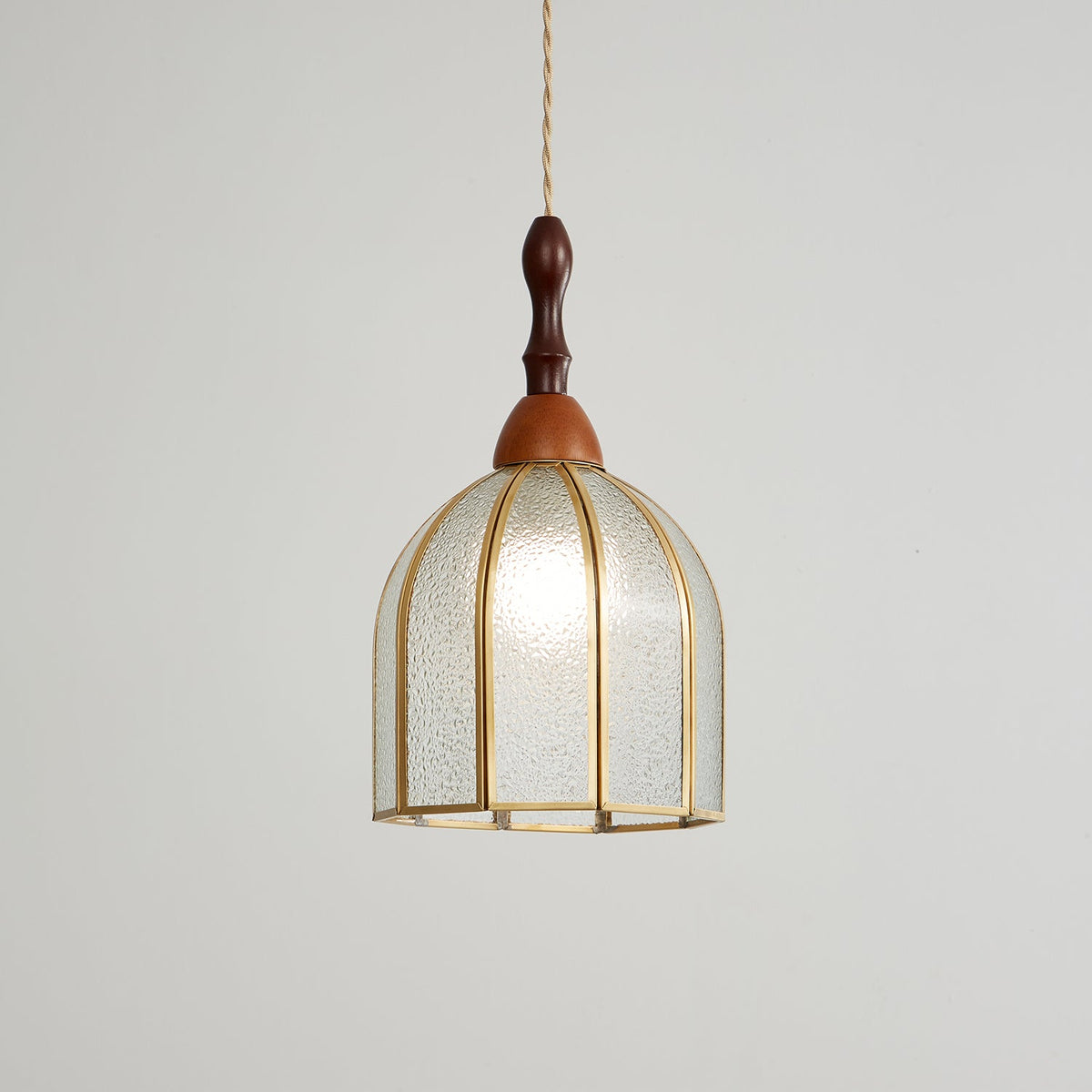 Florace Suspension Vintage en Bois et Verre - Neutralighting