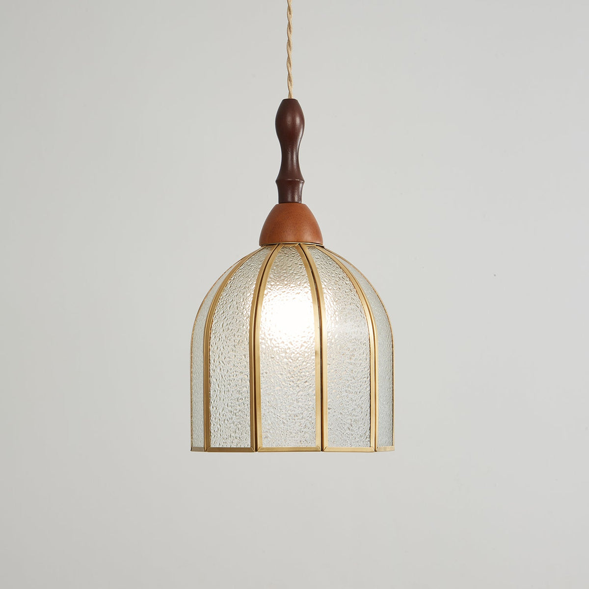 Florace Suspension Vintage en Bois et Verre - Neutralighting