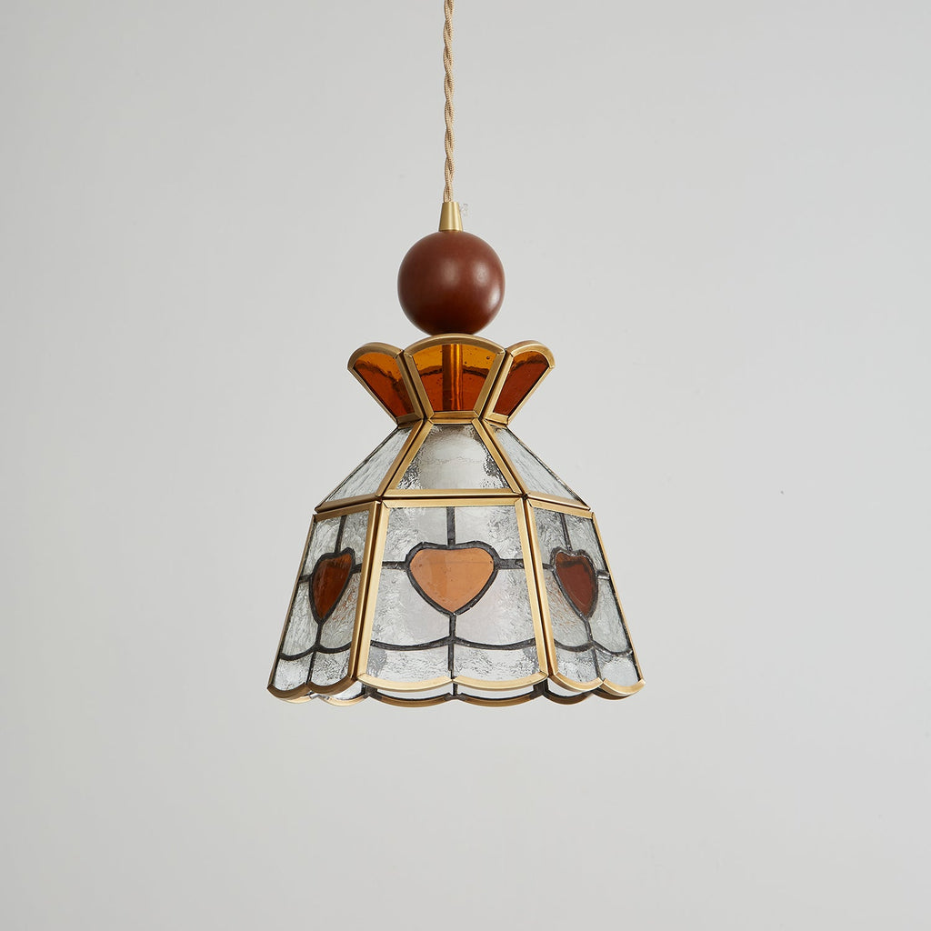 Florace Suspension Vintage en Bois et Verre - Neutralighting