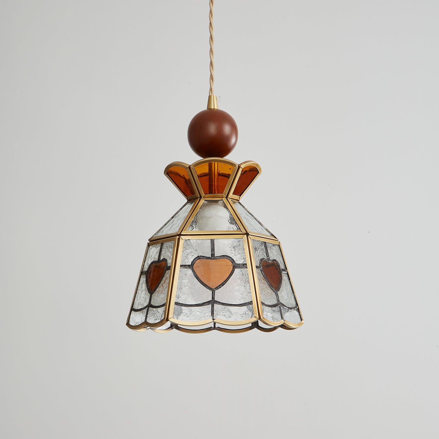 Florace Suspension Vintage en Bois et Verre - Neutralighting