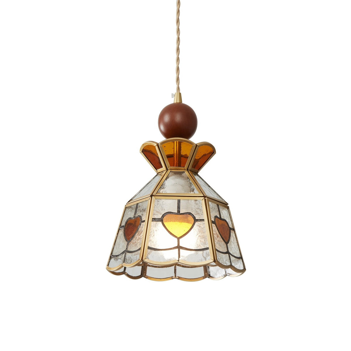 Florace Suspension Vintage en Bois et Verre - Neutralighting