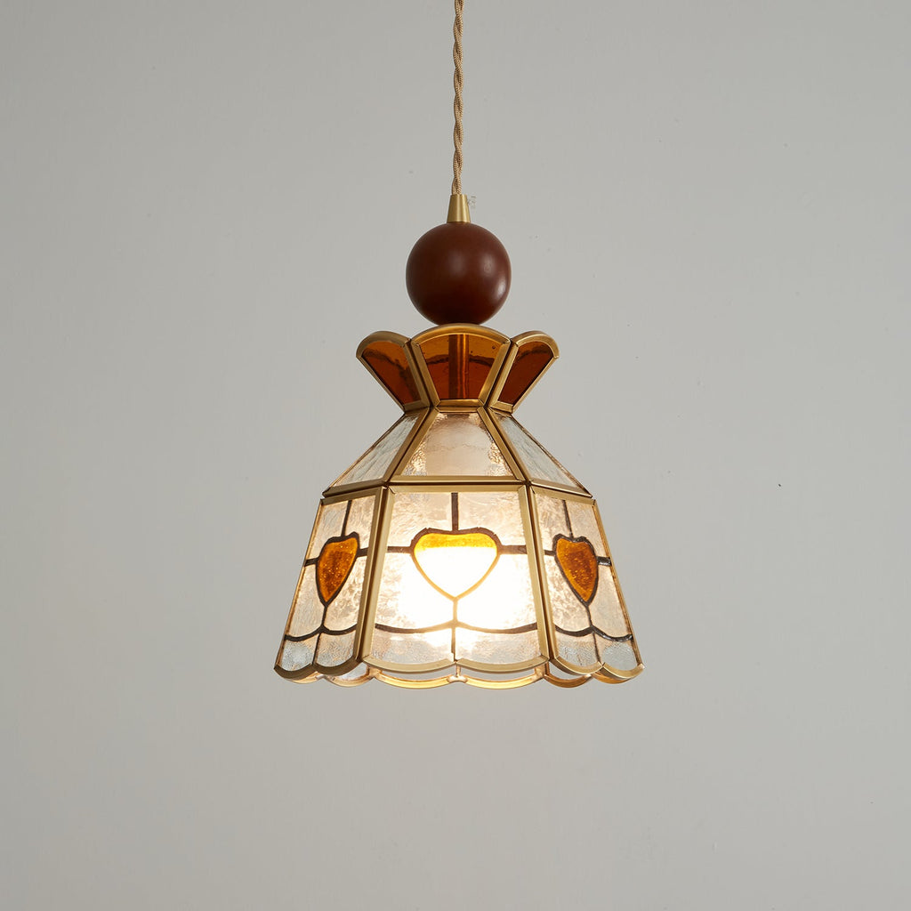 Florace Suspension Vintage en Bois et Verre - Neutralighting
