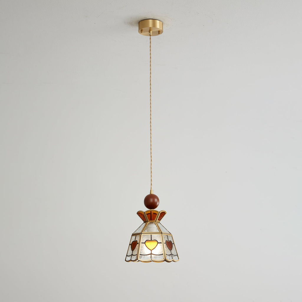 Florace Suspension Vintage en Bois et Verre - Neutralighting