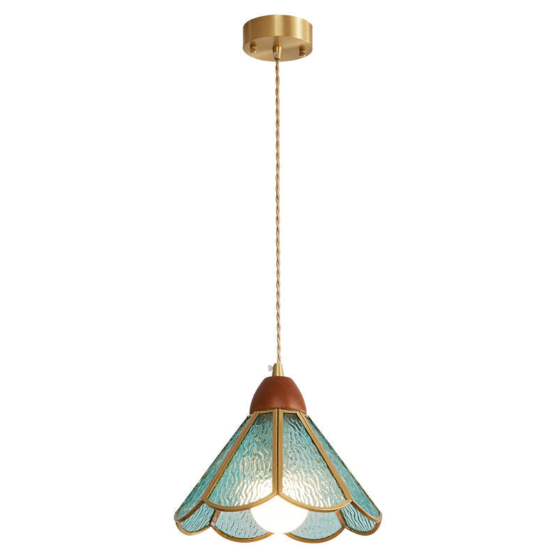 Florace Suspension Vintage en Bois et Verre - Neutralighting
