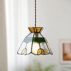 Eldine Lampe Suspension en Verre Vitrail - Neutralighting
