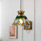 Eldine Lampe Suspension en Verre Vitrail - Neutralighting