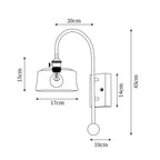 Vorelle Applique murale vintage teintée - Neutralighting