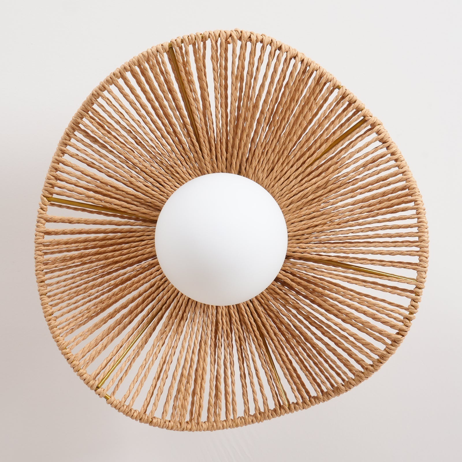 Fynora Lustra Plafonnier Semi-Encastré Tissé Élégant - Neutralighting