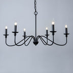 Lustra Chandelier Bougie Dorée Bras Courbés - Neutralighting