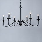 Lustra Chandelier Bougie Dorée Bras Courbés - Neutralighting