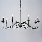 Lustra Chandelier Bougie Dorée Bras Courbés - Neutralighting