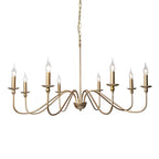 Lustra Chandelier Bougie Dorée Bras Courbés - Neutralighting