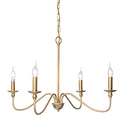Lustra Chandelier Bougie Dorée Bras Courbés - Neutralighting