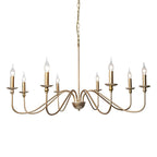 Lustra Chandelier Bougie Dorée Bras Courbés - Neutralighting