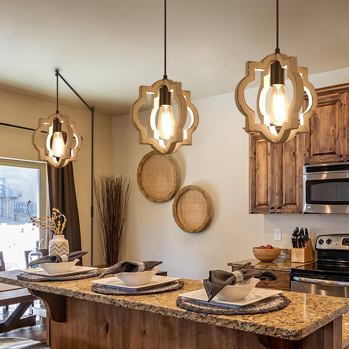 Benett Lustre en Bois Vintage - Neutralighting
