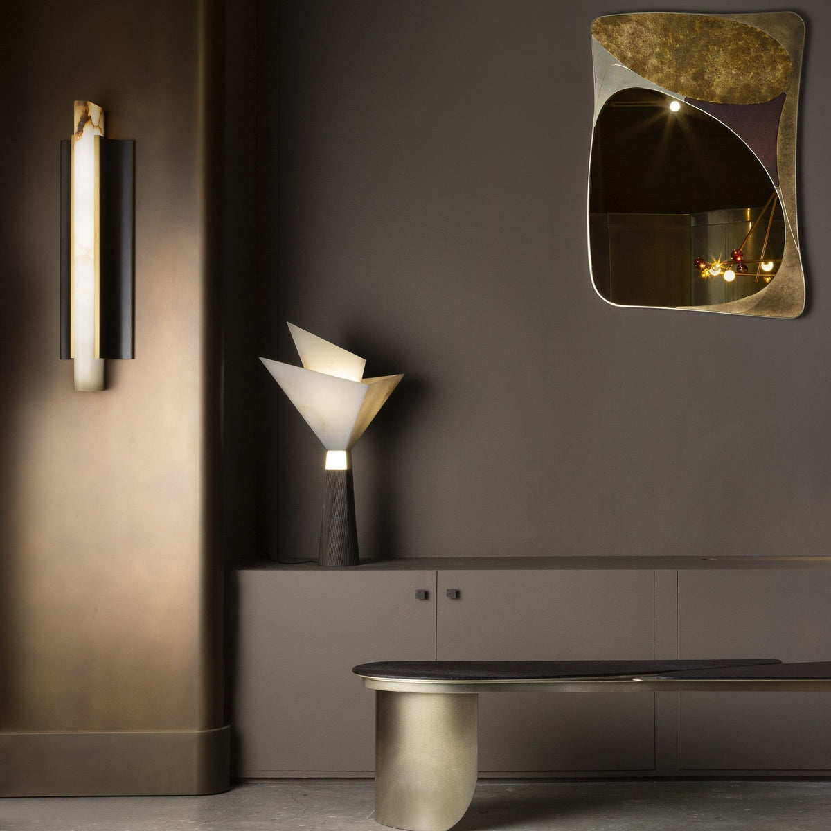 Elsilisra Moderne Minimaliste Alabaster Applique Murale - Neutralighting