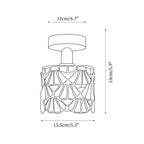 Rosavine Plafonnier Semi-Encastré Verre Coloré Tiffany - Neutralighting
