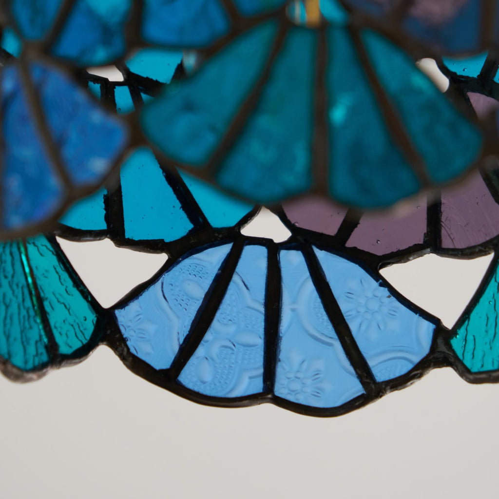Rosavine Plafonnier Semi-Encastré Verre Coloré Tiffany - Neutralighting