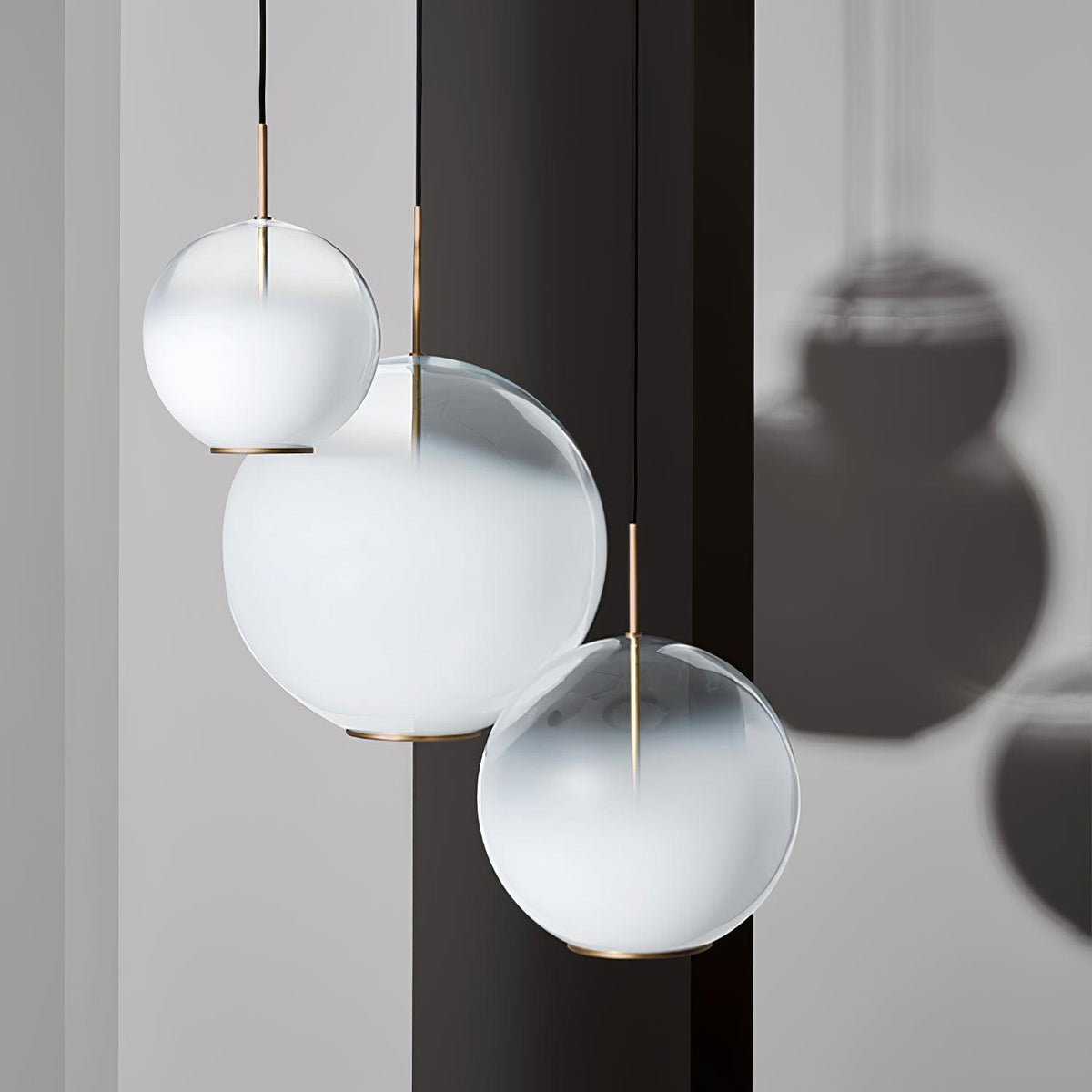 Lustra Suspension en Verre Gris Fumé - Neutralighting