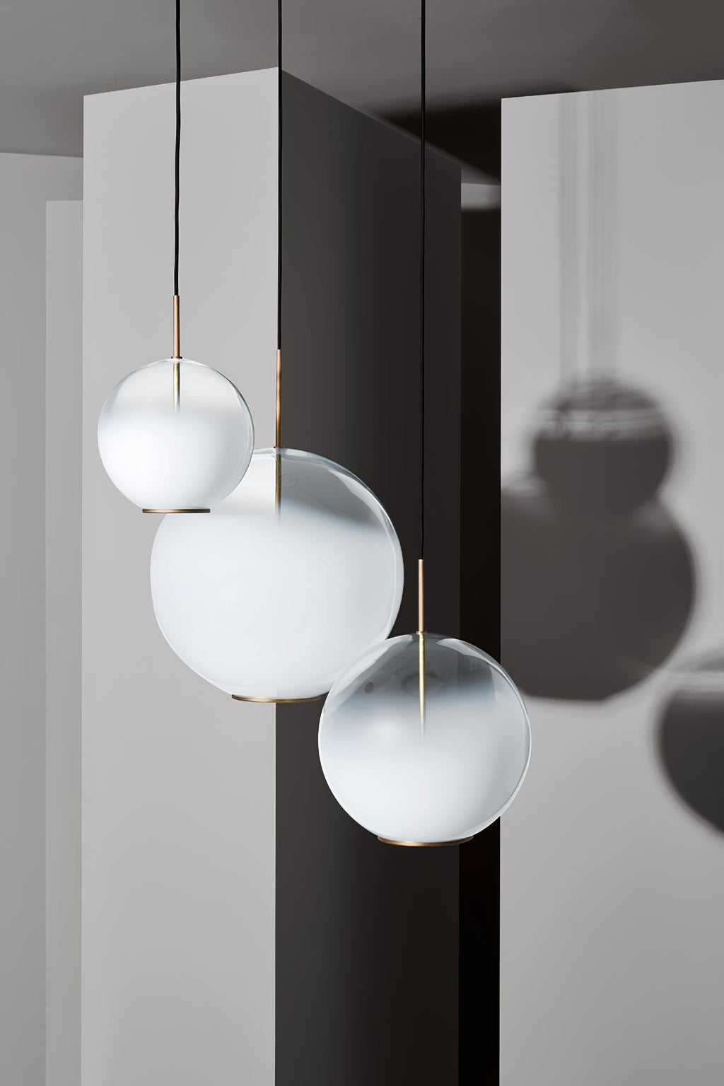 Lustra Suspension en Verre Gris Fumé - Neutralighting