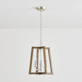 Tinsley Ancien Ouvrir Cadre Bois Lumière Pendentif - Neutralighting