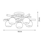 Vela Plafonnier Minimaliste en Verre - Neutralighting