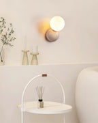 Ritta Applique Murale Travertin Design Double Sphère - Neutralighting