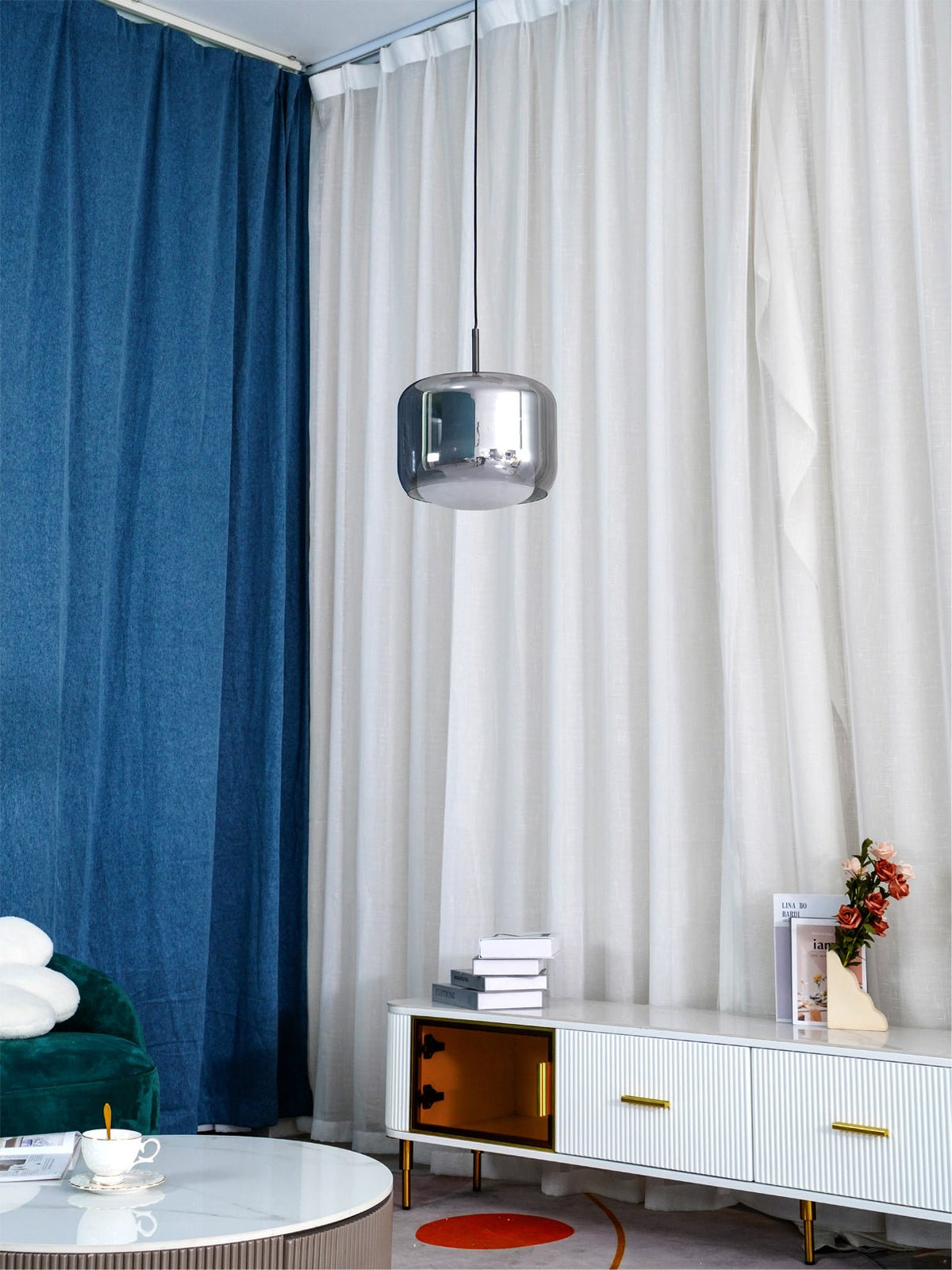Vella Suspension Lampe en Verre Moderne - Neutralighting