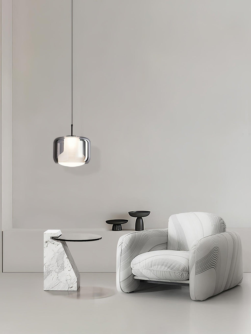 Vella Suspension Lampe en Verre Moderne - Neutralighting