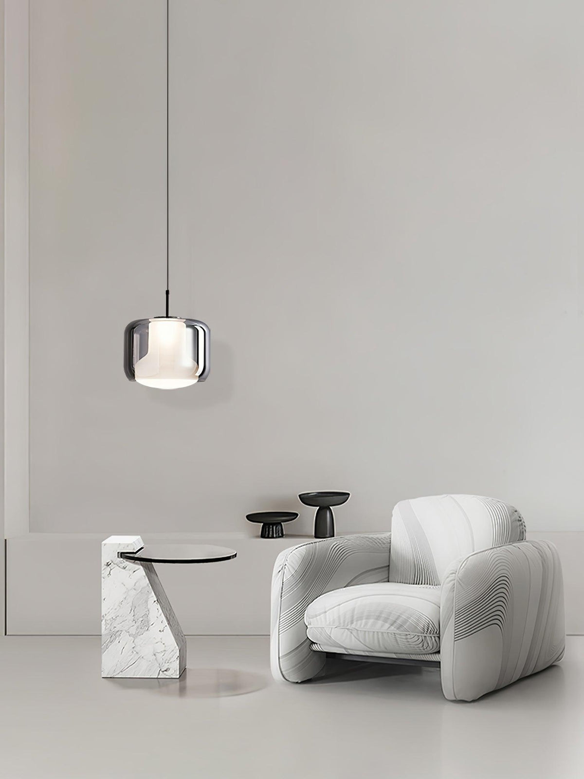 Vella Suspension Lampe en Verre Moderne - Neutralighting