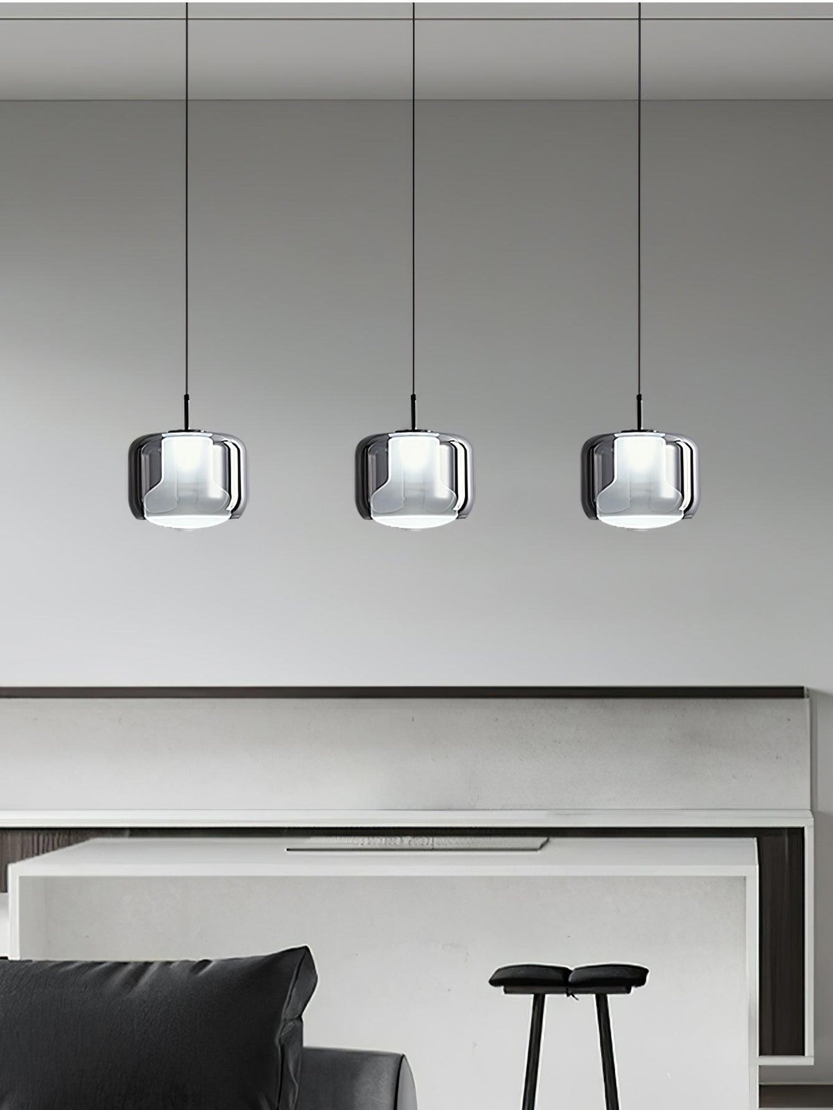 Vella Suspension Lampe en Verre Moderne - Neutralighting