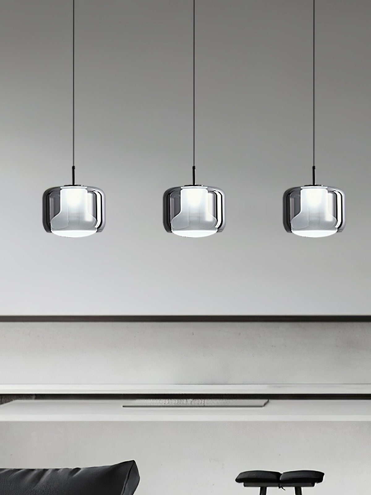 Vella Suspension Lampe en Verre Moderne - Neutralighting
