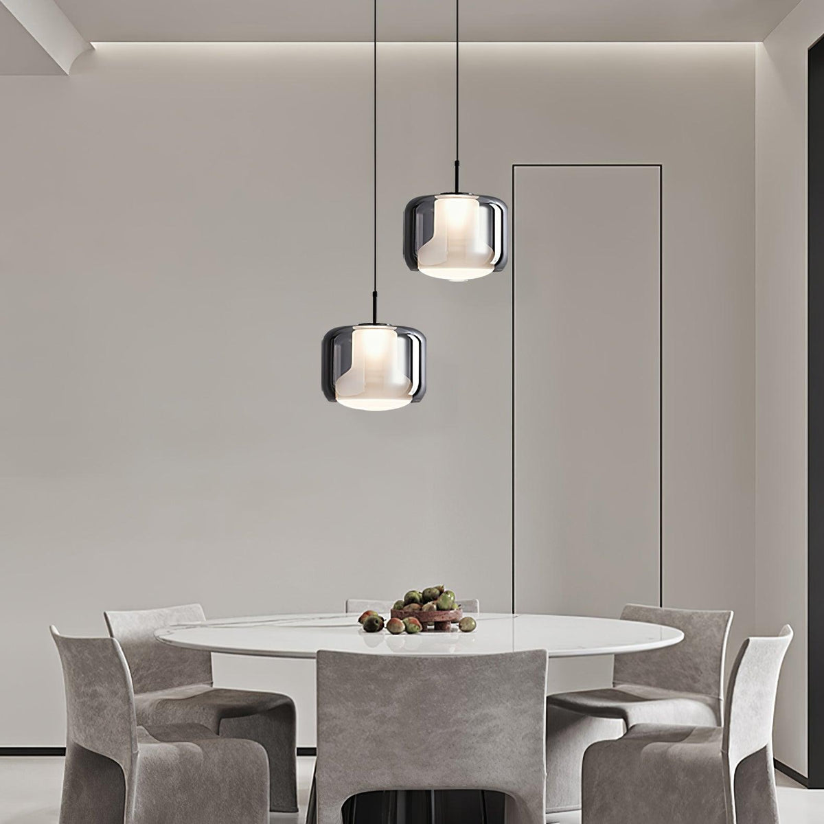 Vella Suspension Lampe en Verre Moderne - Neutralighting