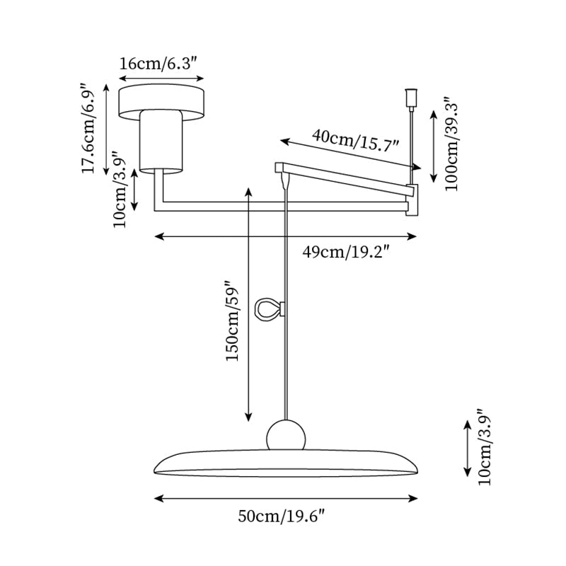 Flux Suspensions Morandi à Bras Réglables - Neutralighting