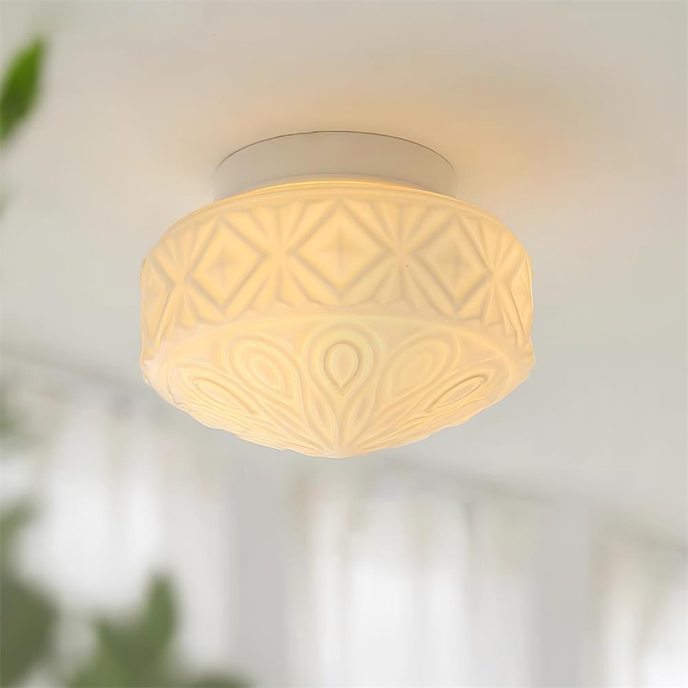 Evale Lustra Plafonnier Givré Semi-Encastré - Neutralighting