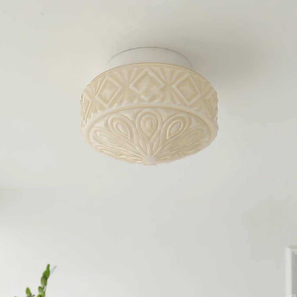 Evale Lustra Plafonnier Givré Semi-Encastré - Neutralighting