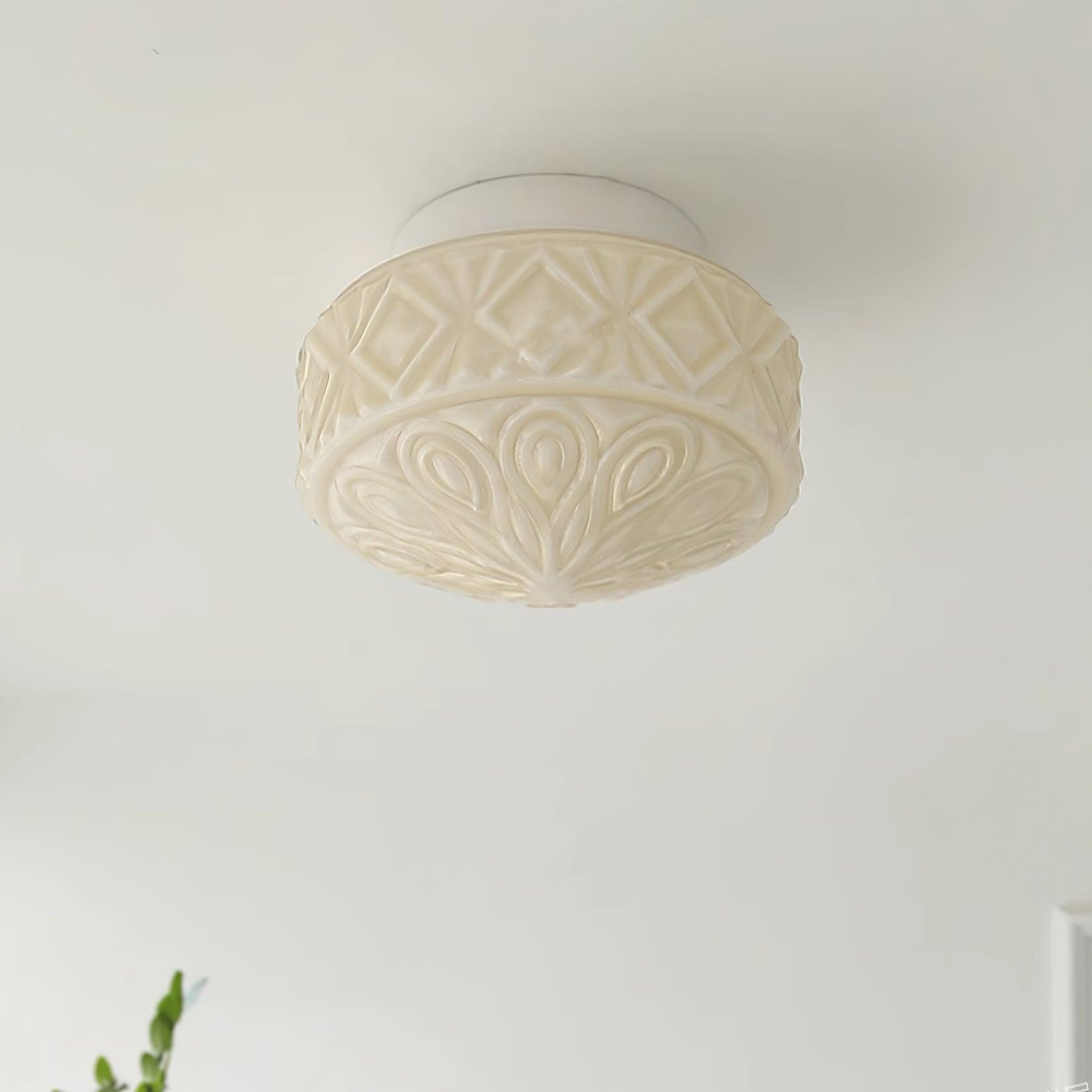 Evale Lustra Plafonnier Givré Semi-Encastré - Neutralighting