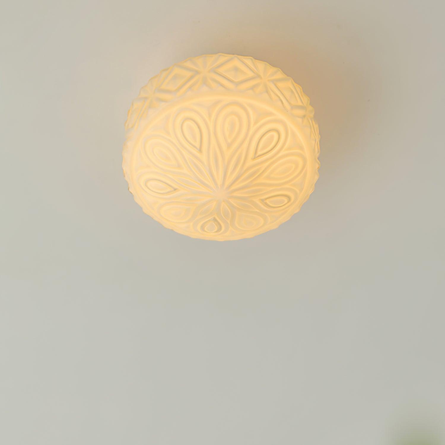 Evale Lustra Plafonnier Givré Semi-Encastré - Neutralighting