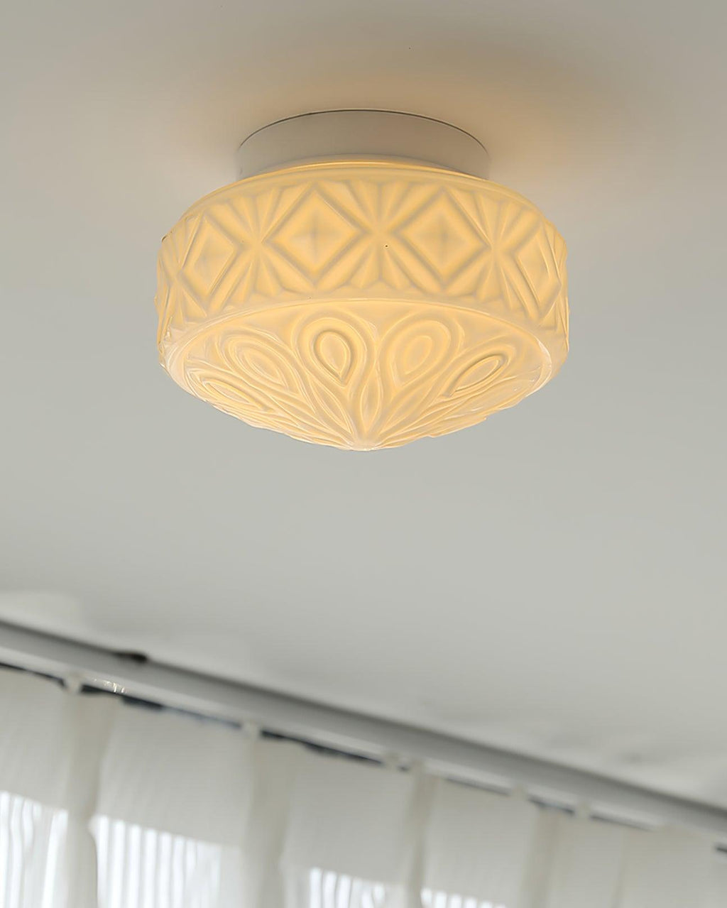 Evale Lustra Plafonnier Givré Semi-Encastré - Neutralighting