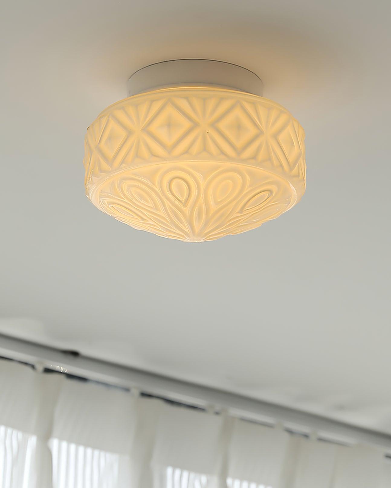 Evale Lustra Plafonnier Givré Semi-Encastré - Neutralighting