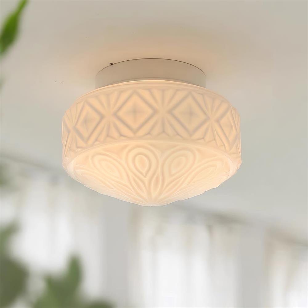 Evale Lustra Plafonnier Givré Semi-Encastré - Neutralighting