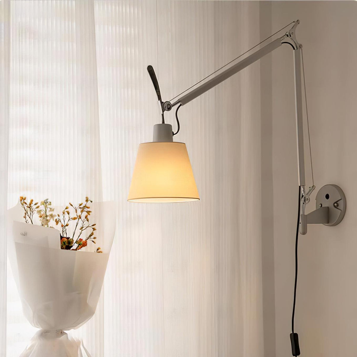 Elvinir Applique Murale Tissu Moderne Rocker - Neutralighting